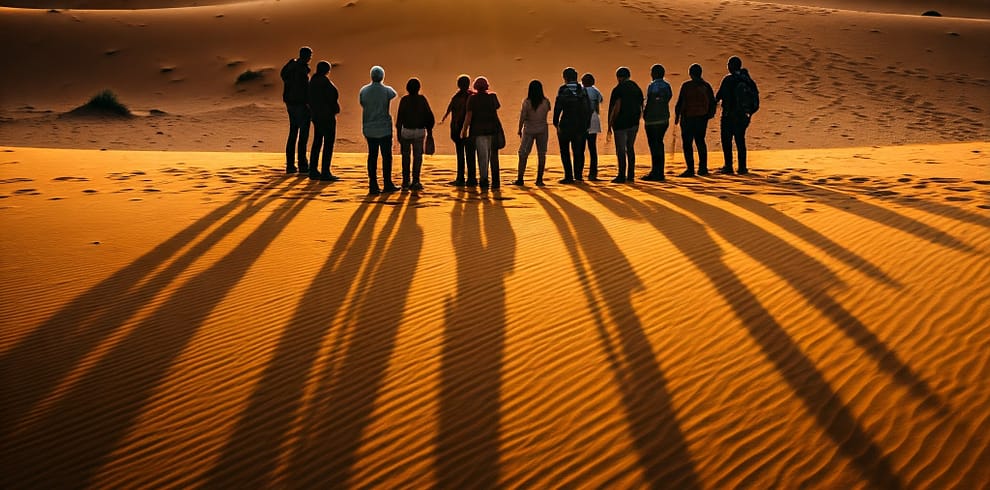 Walk through the heart of the breathtaking landscapes of the Tunisian desert during a hike.